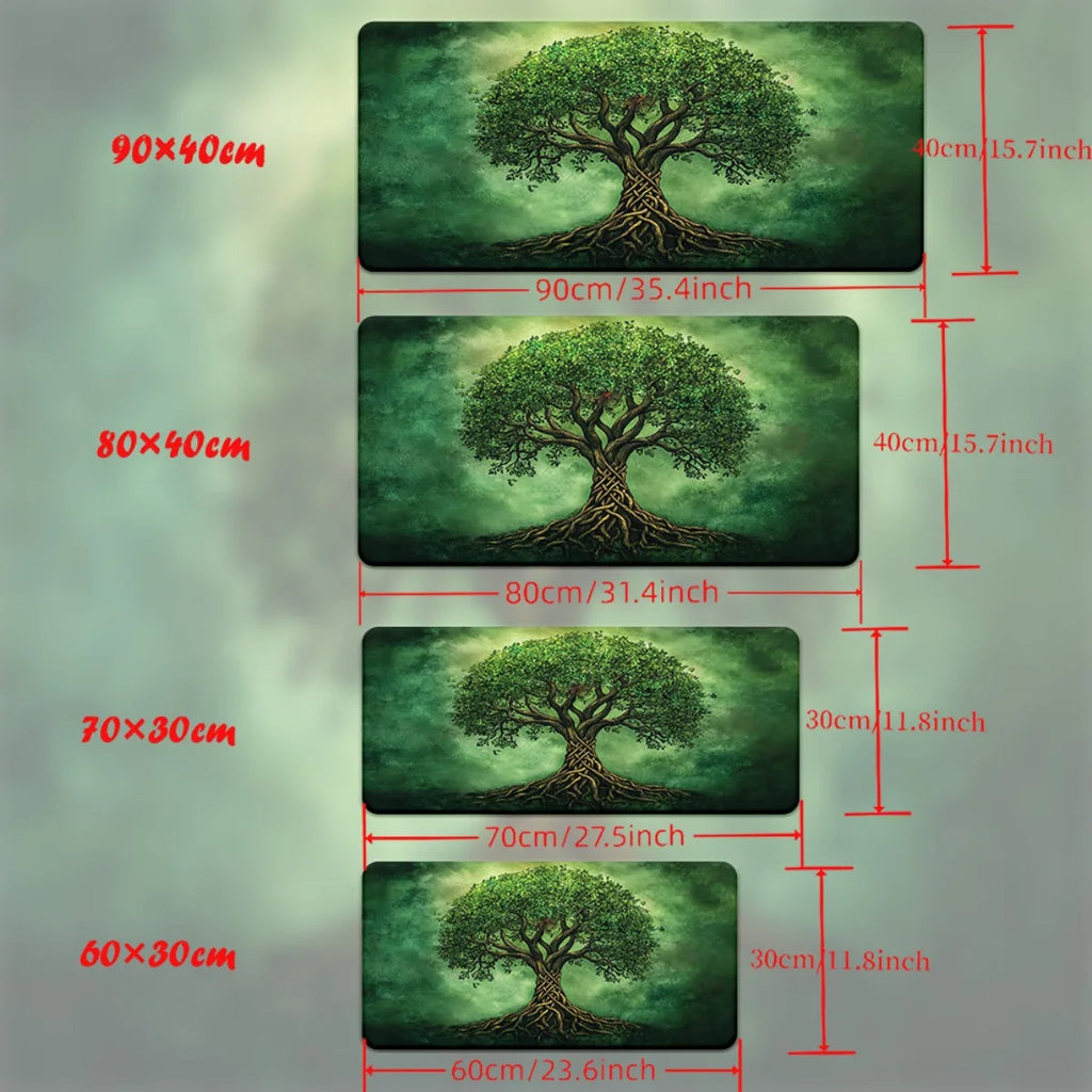 Giant tree of life large Mouse Pad Desk Mat Non-Slip Durable Stitched Edge keyboard mouse mat Gaming mat mauspad משטח לעכבר מחשב