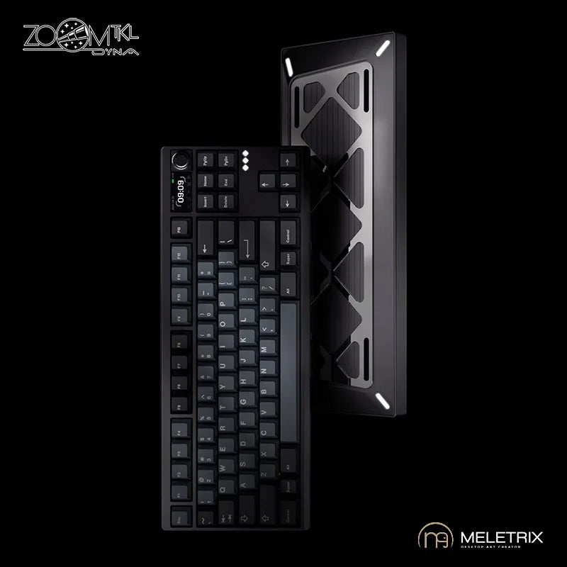 ZOOM TKL DYNA Keyboard Kit Tri-mode Wireless Hot Swap CNC Aluminum Customized with Knob Screen Gaming Mechanical Keyboards Kit
