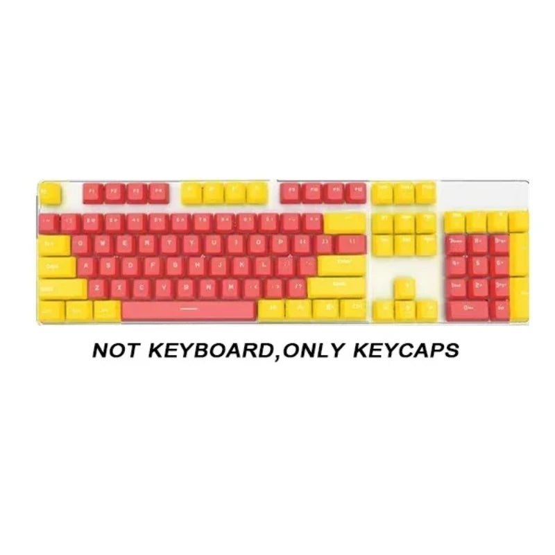 104 Key OEM Backlit Keycaps Set PBT Keycaps Double Shot Cyan White Key Caps for Mx Cherry Gateron Switch Mechanical Keyboard Kit