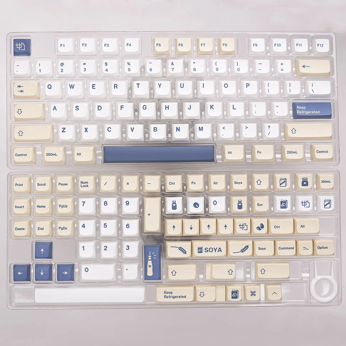 1 Set XDA GMK Soy Milk Keycaps 144 Keys PBT Keycap Dye Sublimation For Cherry Gatrron MX Switches Mechanical Keyboard XDA keycap
