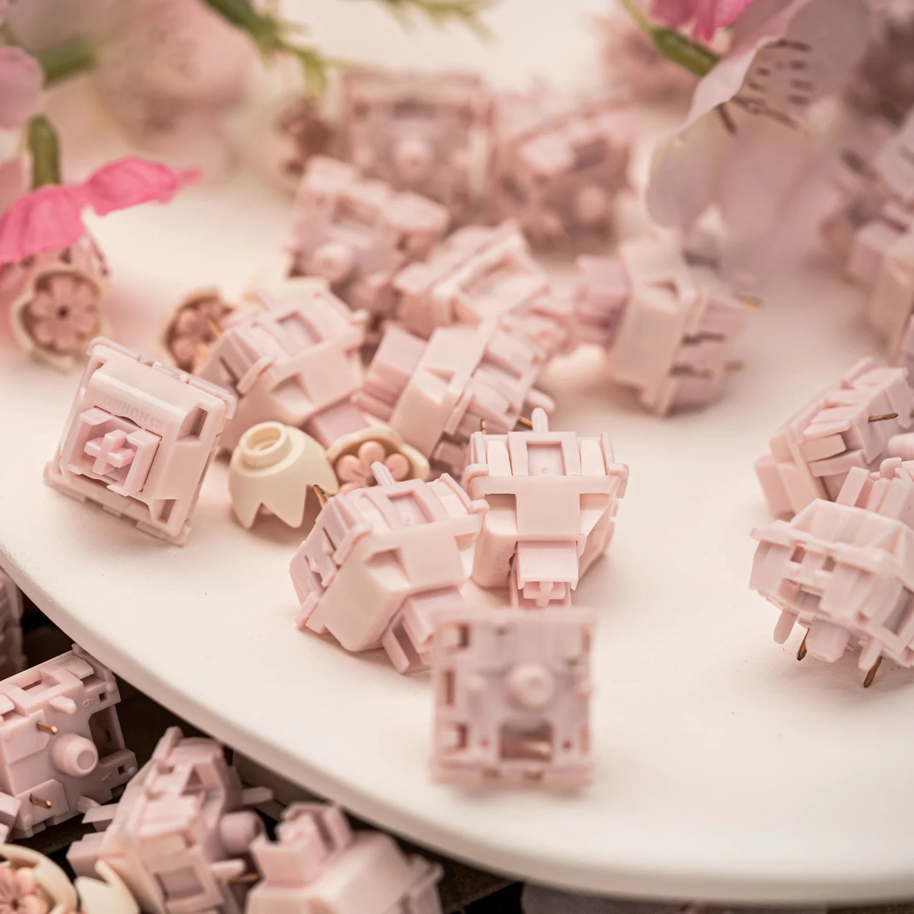 HUANO Sakura Switch 35GF 5pin Linear Mechanical Keyboard Game Office Custom DIY Switches PC 23.5mm Japan Imports Spring Hot Swap