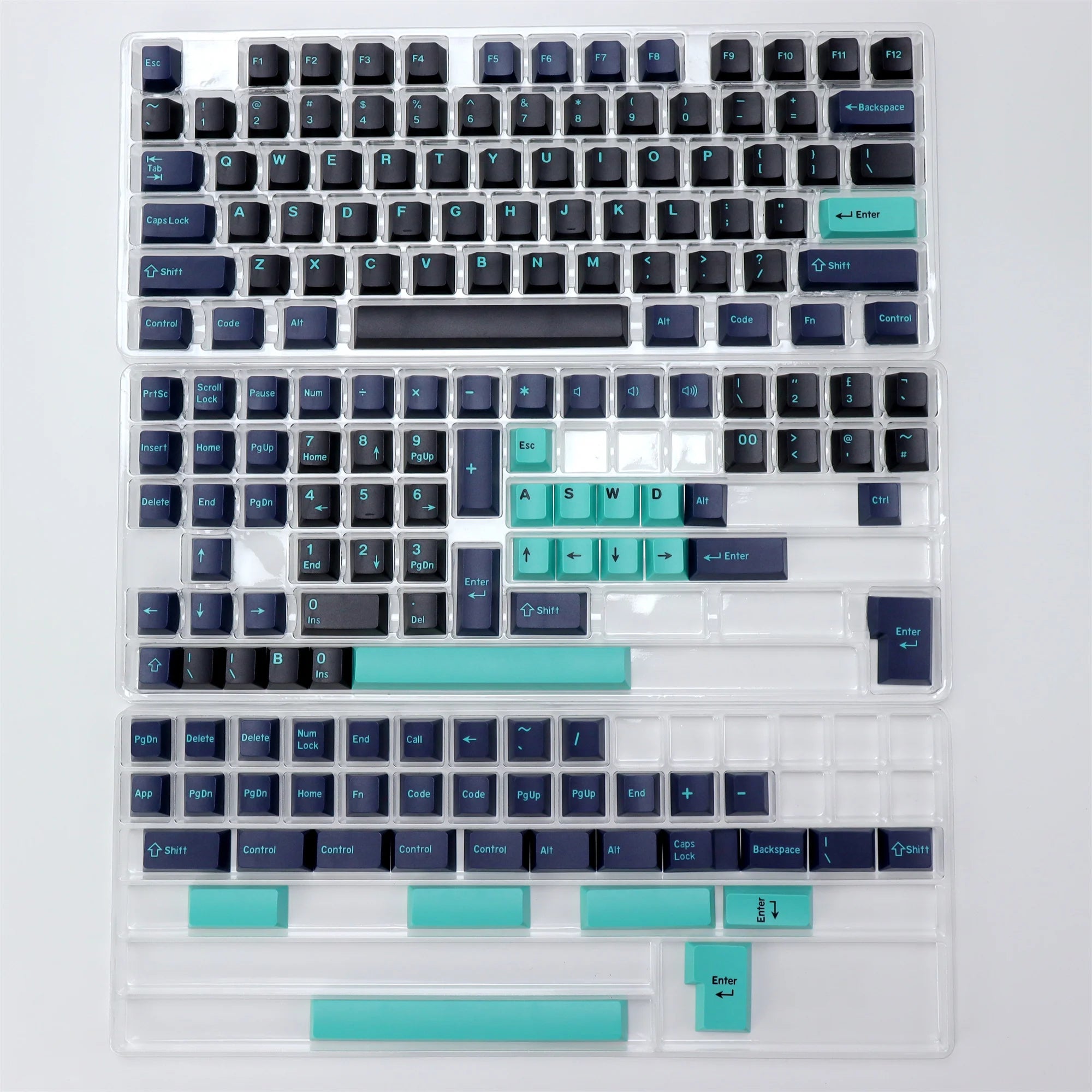 KBDiy 174 Keys/Set PBT GMK Marrs Green Keycap Custom Double Shot Cherry Profile Keycap for Mechanical Keyboard ISO DIY MX Switch