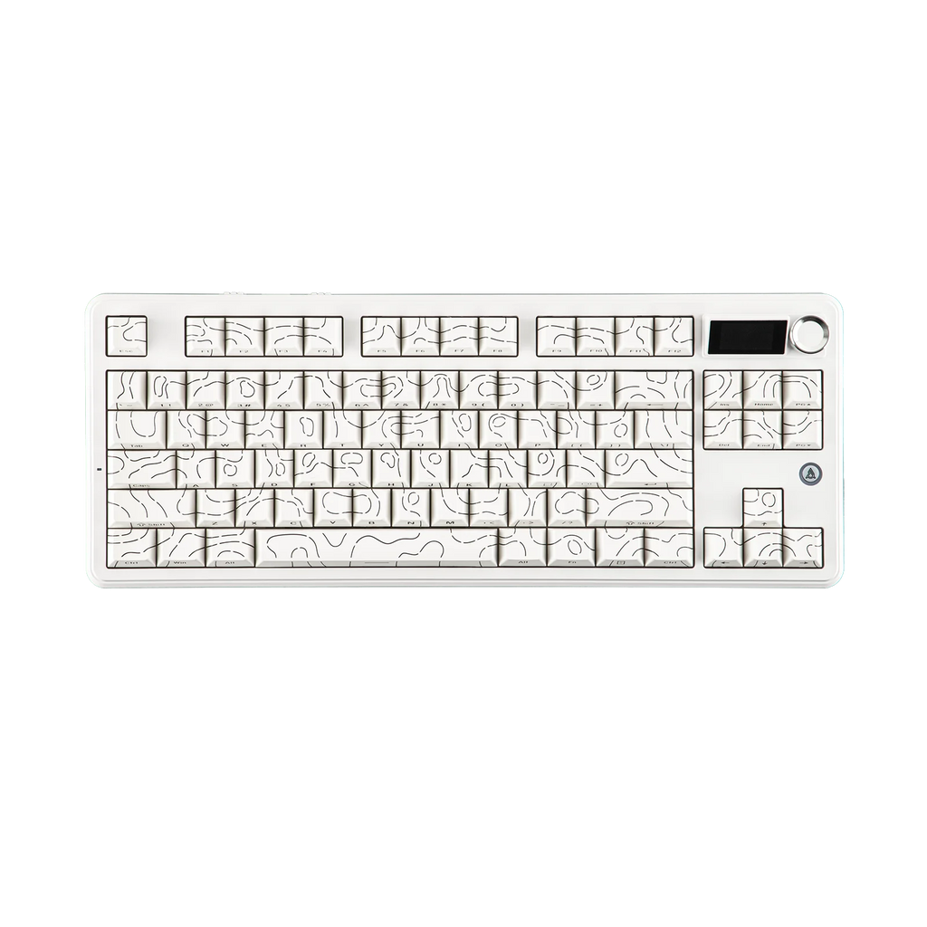 AJAZZ AK870 V2 TKL Gasket Hot-Swap Wired/BT5.0/2.4GHz Wireless Mechanical Keyboard RGB Backlit 10000mAh Battery NKRO for Win/Mac