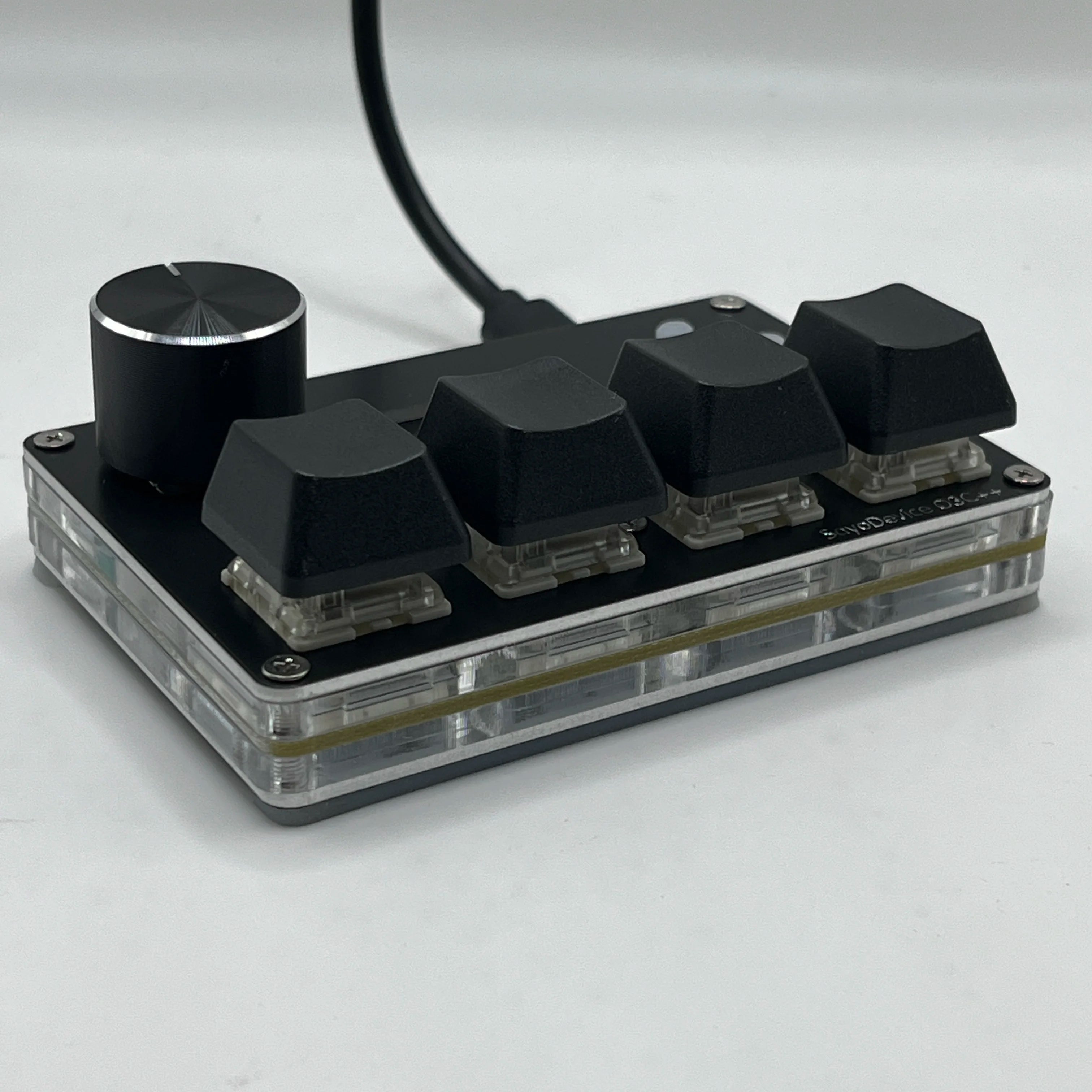 4+4 keys SayoDevice O3C++ OSU Rapid Trigger Magnetic Linear OUTEMU Magnetic Pink Switches Keyboard Knob Screen Copy Shotcut