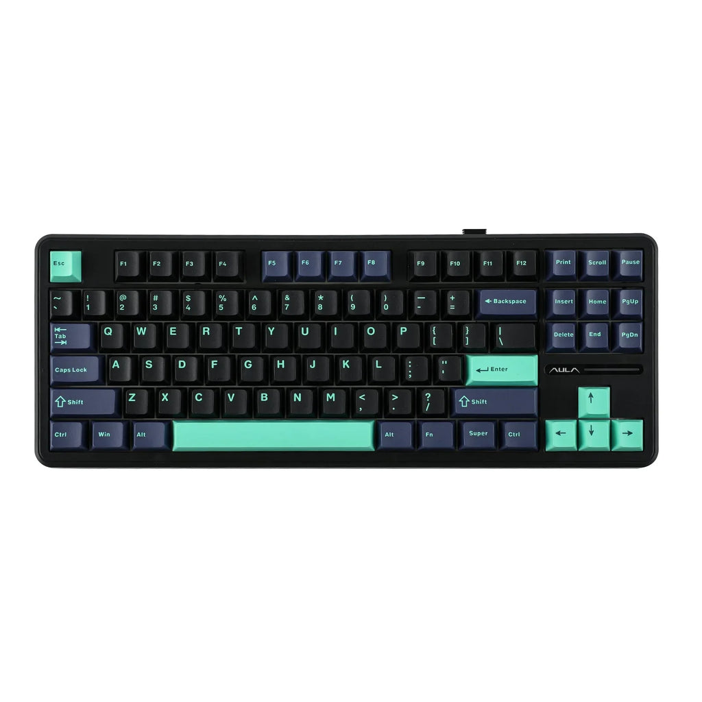 AULA F87 Gasket Gaming Mechanical Keyboard 75% TKL Layout Wireless Hot-Swap RGB Custom Bluetooth Keyboard 2024 New Colors