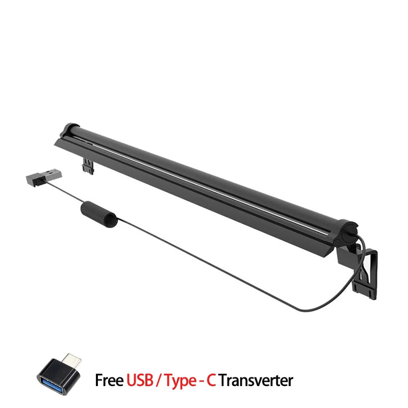 Eye-Care Laptop Monitor Light 5 Colors Aluminium LED Desk Lamp 30cm Portable Light Bar Dimmable USB Screen Work Table Lamp