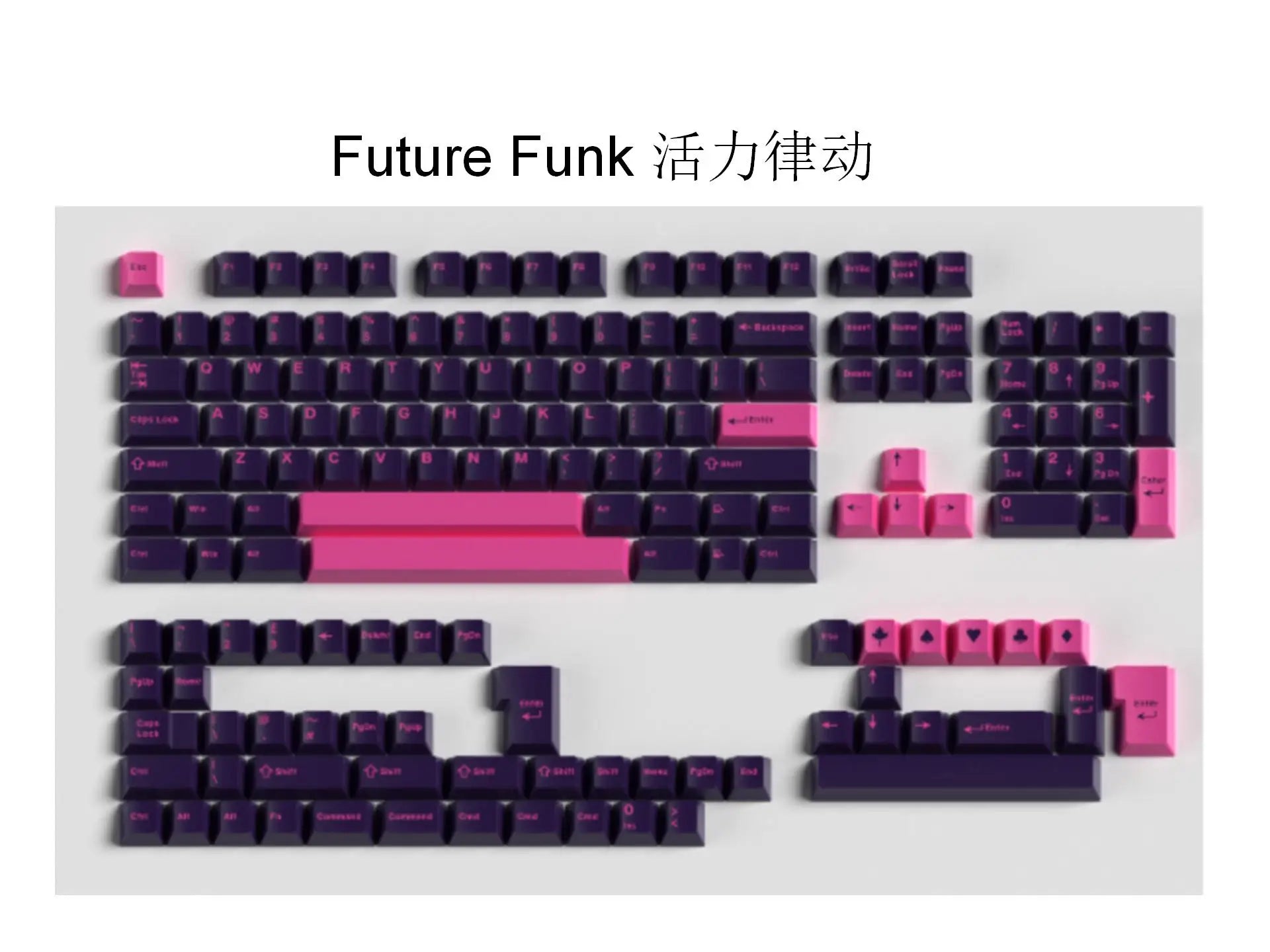 172 Keys/Set Double Shot Keycaps ABS GMK Classic Retro Clone 7u Space Keycap for MX Switches ISO ANSI Layout Mechanical Keyboard