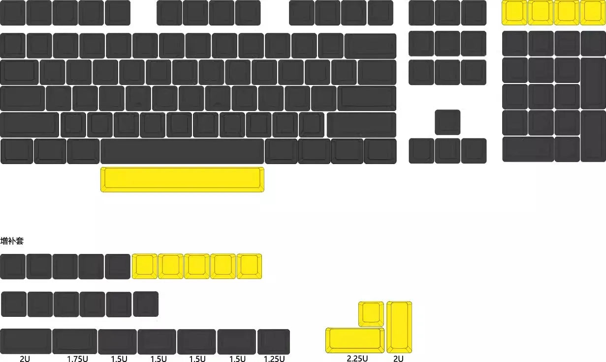 1 Set Low Profile Blank Keycaps For MX Switch Mechanical Keyboard PBT No Printed Key Caps For 61/64/75/87/96/104 Layouts