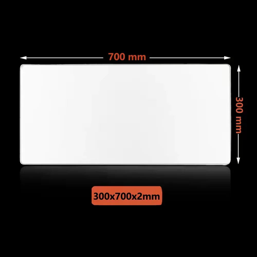 White Mouse Pad Gaming Accessory XXL Stitched Edges Long Deskmats HD Non-Slip Computer Extended Keyboard Mat for Laptop Mousepad
