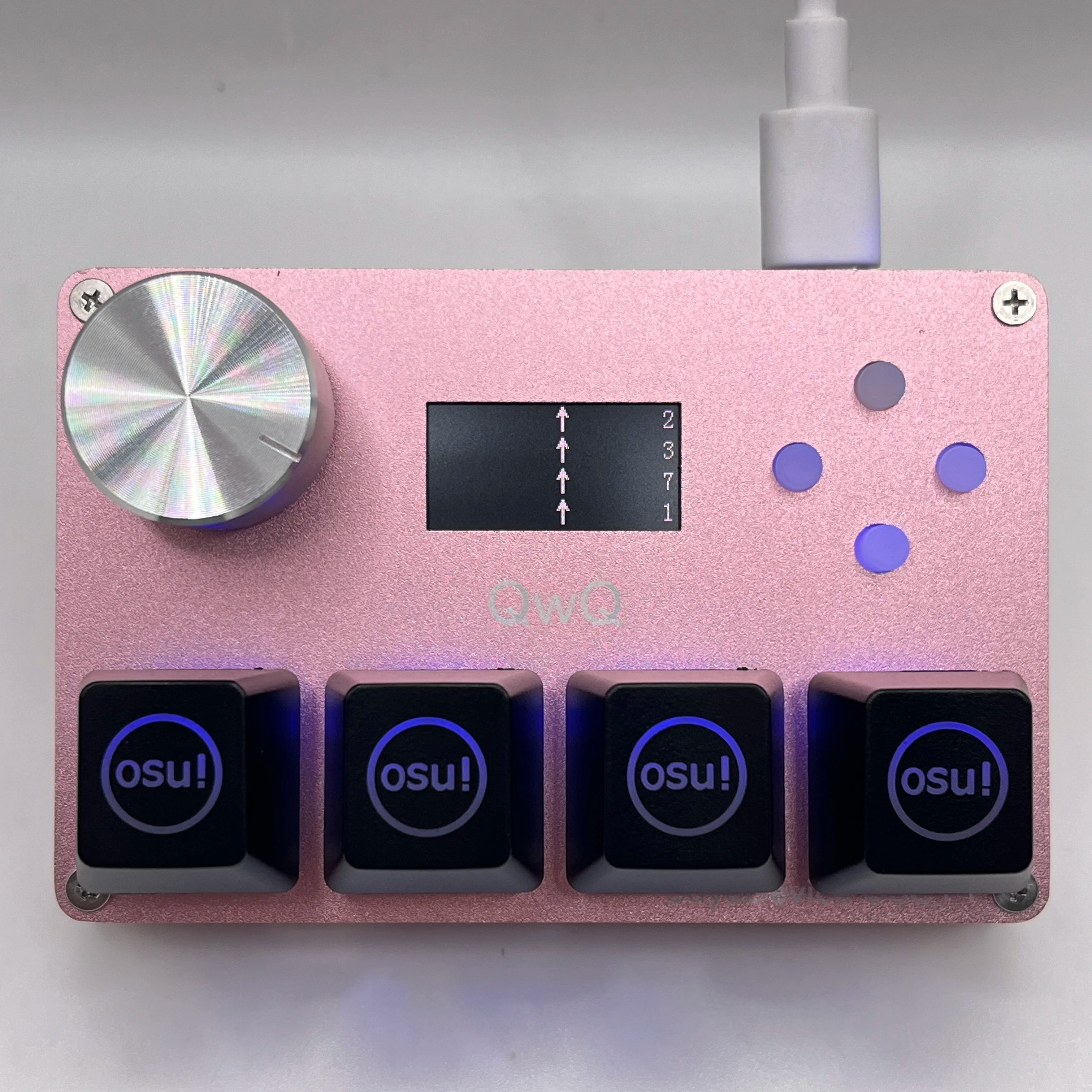 4+4 keys SayoDevice O3C++ OSU Rapid Trigger Magnetic Linear OUTEMU Magnetic Pink Switches Keyboard Knob Screen Copy Shotcut