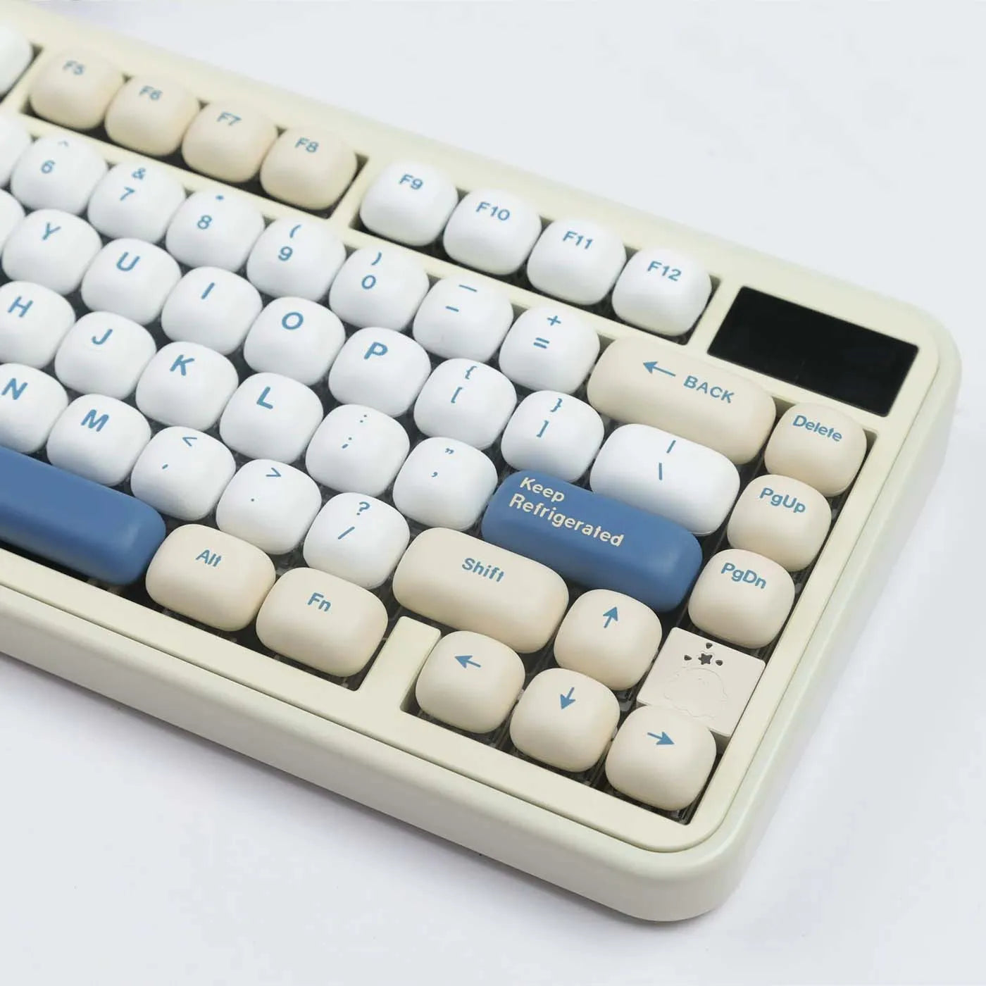 138-Key PBT Dye-Sublimated Keycap Set, MOG Profile, Soy Milk Theme, Compatible with MX Switches for 61/64/68/87/96/104/108