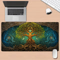 Giant tree of life large Mouse Pad Desk Mat Non-Slip Durable Stitched Edge keyboard mouse mat Gaming mat mauspad משטח לעכבר מחשב