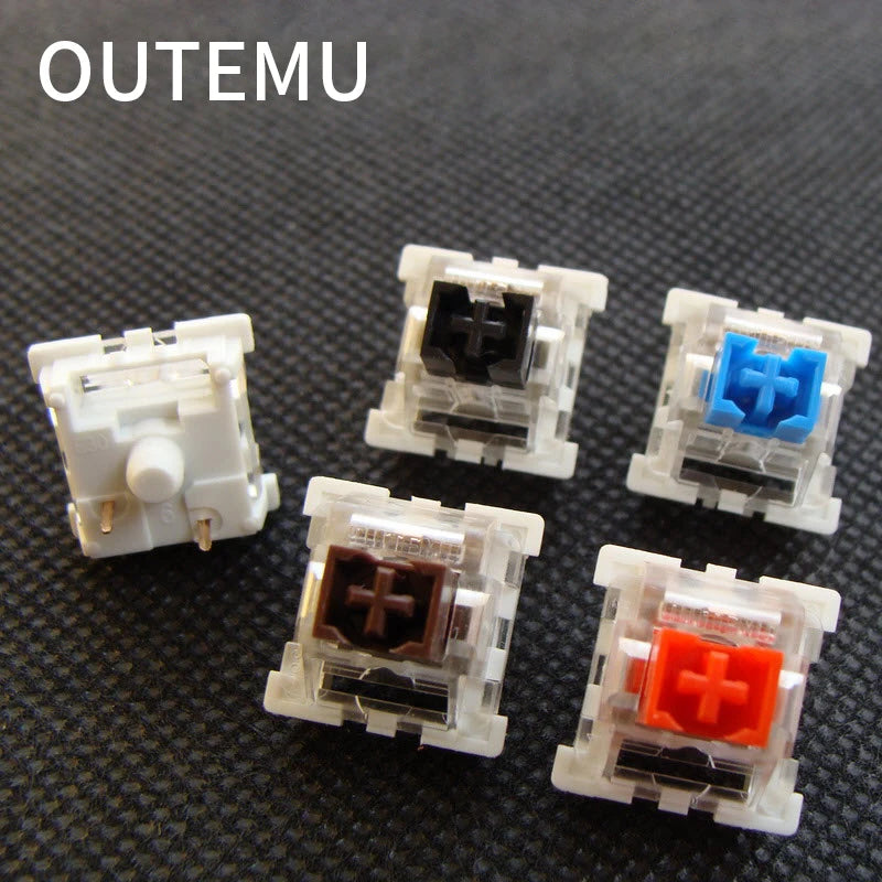 Outemu Dustproof Switch Blue Red Black Brown RGB Clicky Linear Tactile Silent Switches for MX Mechanical Gamer Keyboard Switch