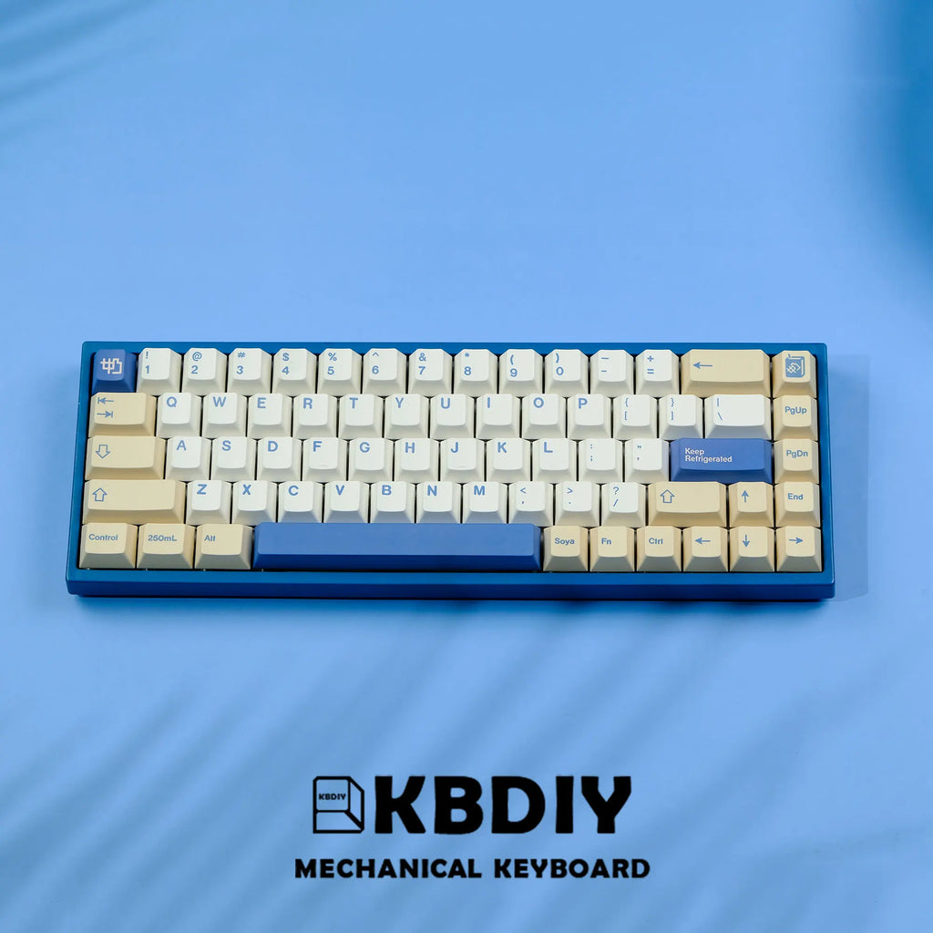 KBDiy 135 Keys/Set GMK Soymilk PBT Keycaps Cherry Profile MX Switch Korean Keycap for Mechanical Gaming Keyboard Custom Key Caps