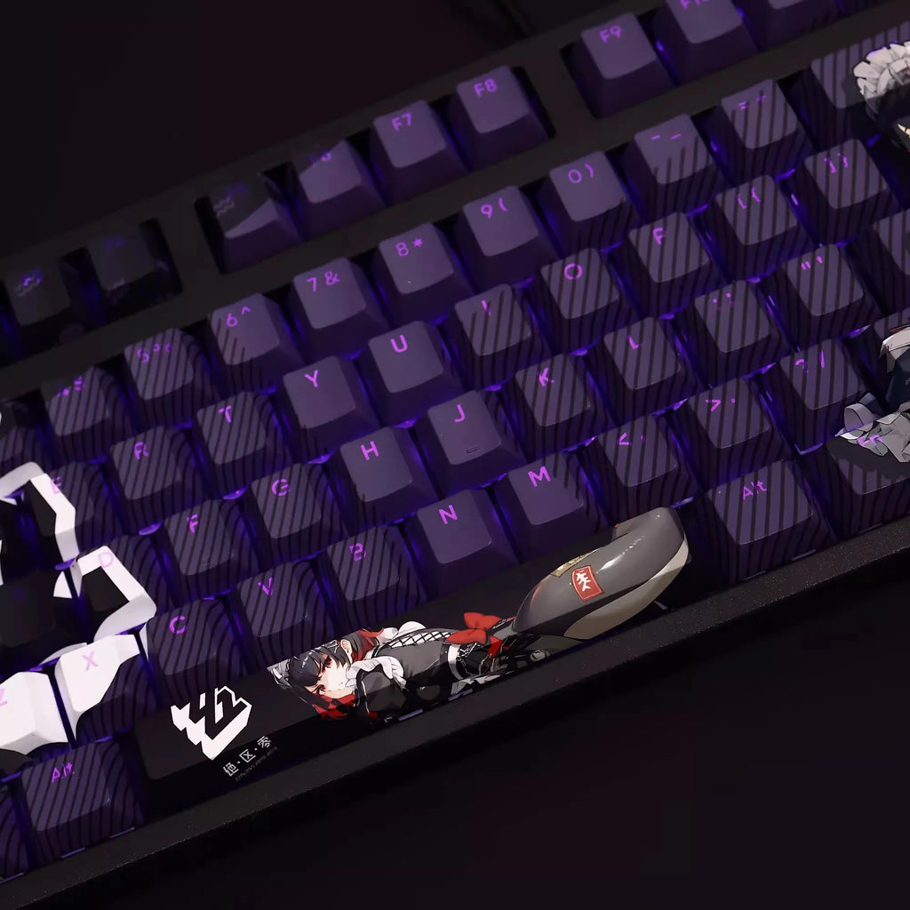 108 Keys/set Zenless Zone Zero Ellen Joe Keycap PBT Backlit Keycaps Cartoon Anime Gaming Key Caps For ANSI 61 87 104 Keyboards