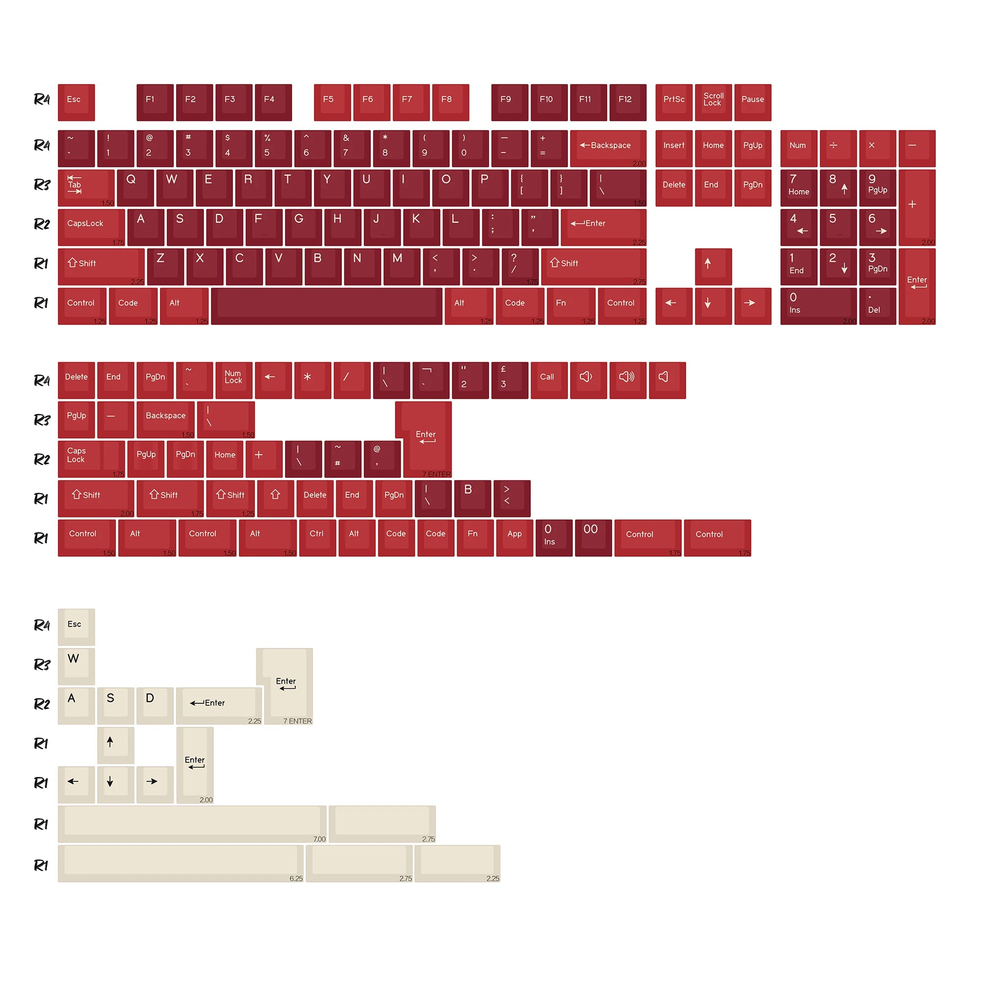 KBDiy 174 Keys/Set PBT GMK Marrs Green Keycap Custom Double Shot Cherry Profile Keycap for Mechanical Keyboard ISO DIY MX Switch