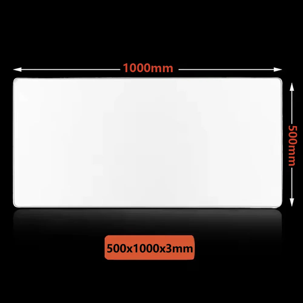 White Large Mouse Pad Gaming Accessory XXL Stitched Edges Long Deskmats Non-Slip Base Computer Extended Keyboard Laptop Mousepad