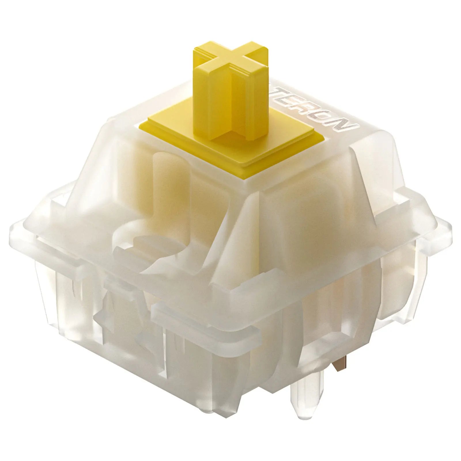GATERON KS-3X1 V2 Milky Yellow Pro Switches Pre-lubed 5 Pin Linear Keyboard Switches for MX Mechanical Keyboard