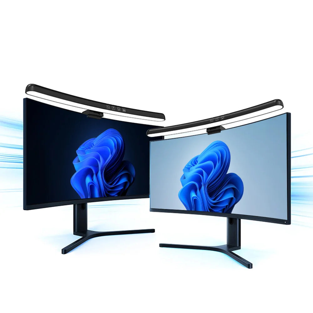 LED Desk Lamp USB Stepless Dimming Screen Hanging Lights Curved Screen Hanging Lamp Monitor Light Bar Reading Desk Lamp