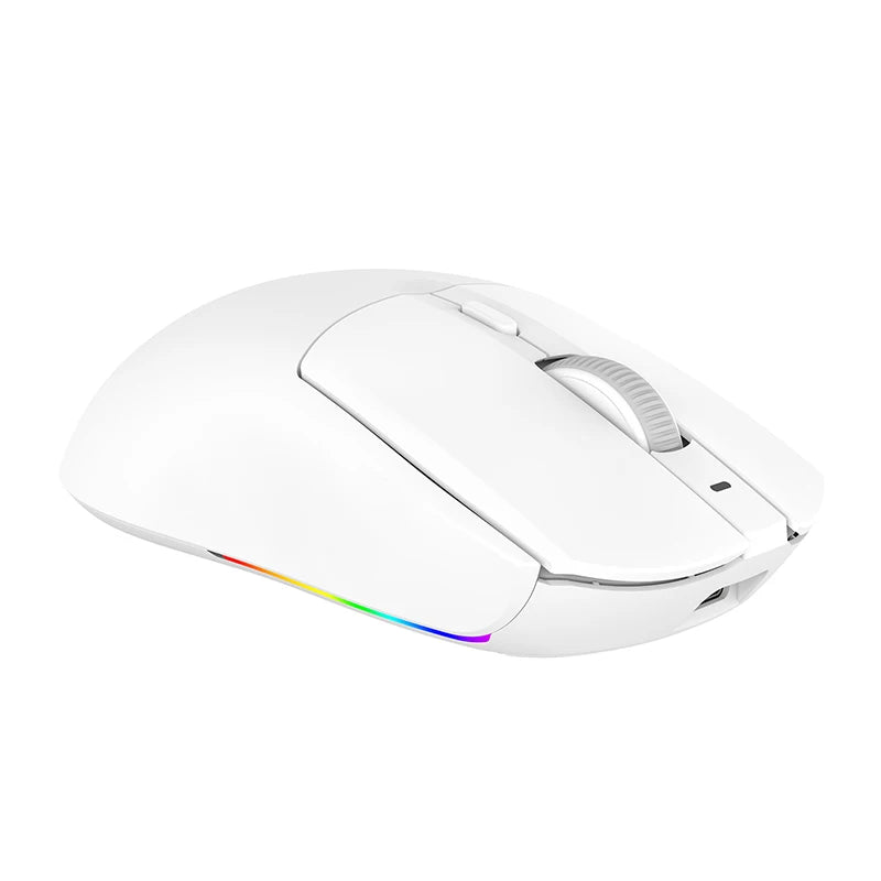 AJ139-V2-MC Tri-mode Wired/2.4GHz /BT Wireless Gaming Mouse with Magnetic Charging Base PAW3311 Gaming Chipset 12000DPI Max