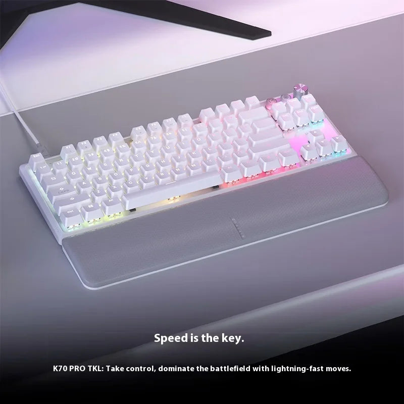 USCORSAIR K70 PRO TKL RT Magnetic Switch Gaming Keyboard 8K SOCD FlashTap 87Keys Customized Hot swap RGB Light Laptop PC