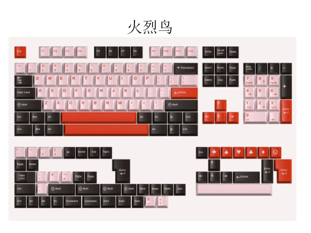 172 Keys/Set Double Shot Keycaps ABS GMK Classic Retro Clone 7u Space Keycap for MX Switches ISO ANSI Layout Mechanical Keyboard