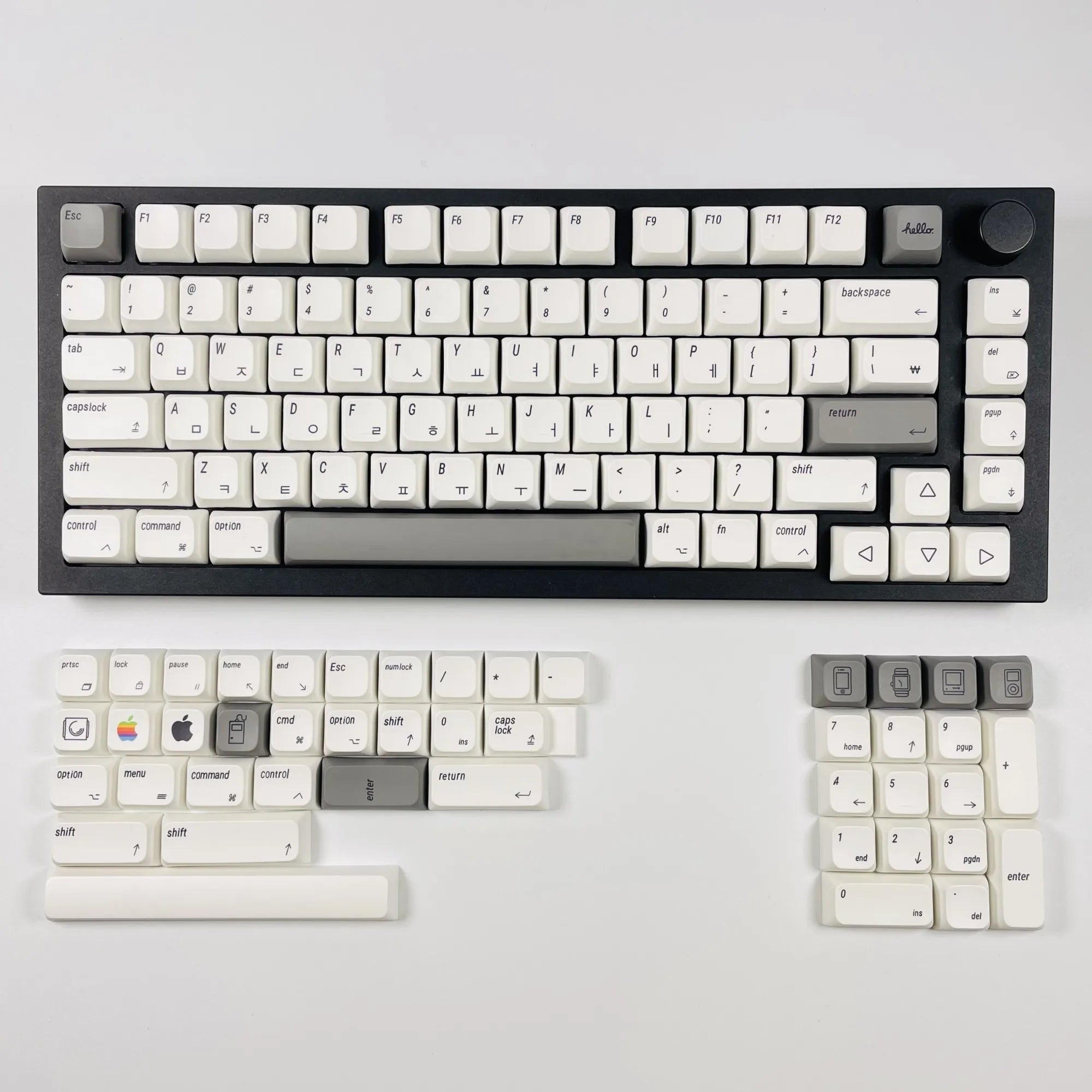 XDA PBT Keycaps English/Japanese/Russian/Korean 127 Keys/Set For Apple MAC Cherry MX Keycap For DIY Custom Mechanical Keyboard