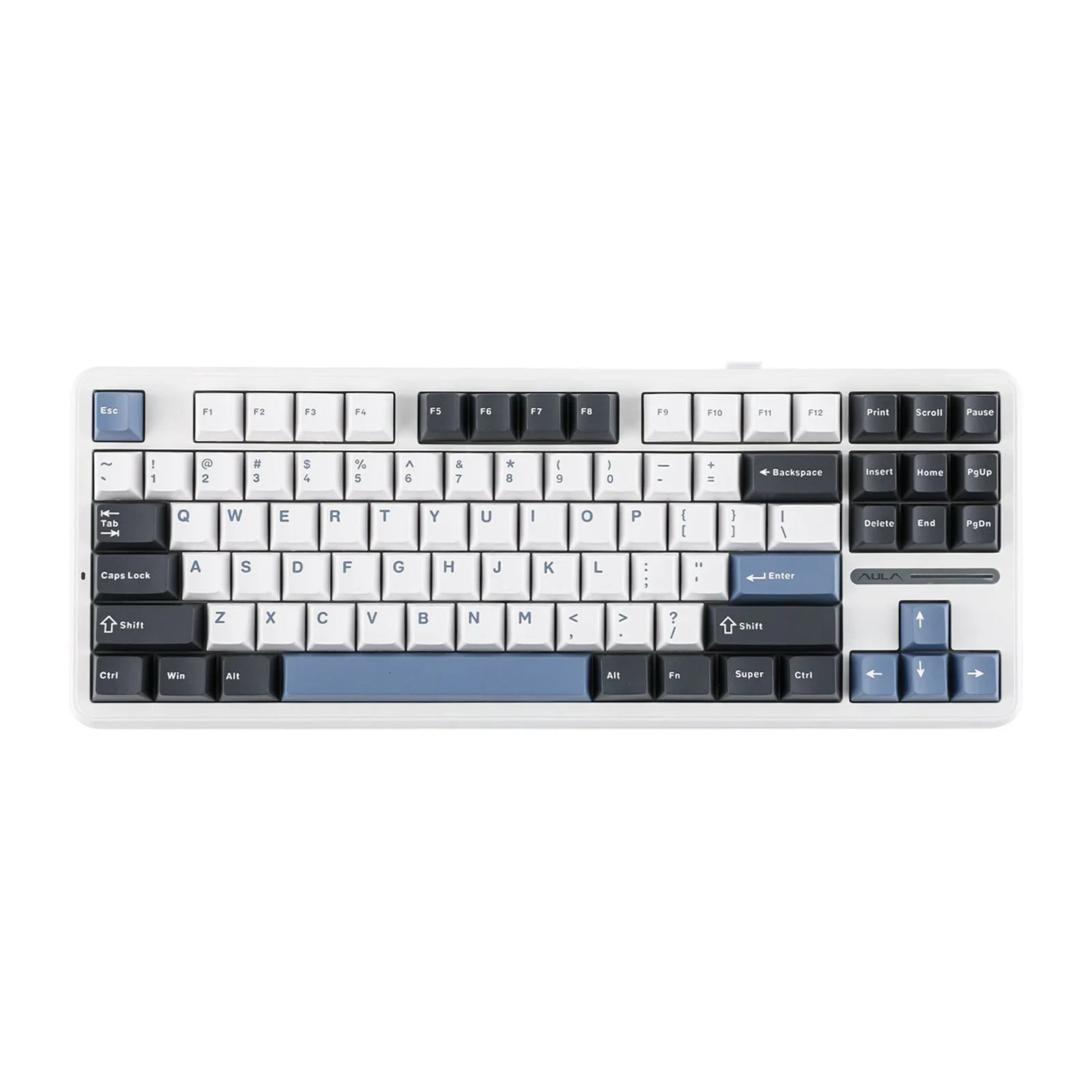 AULA F87 Gasket Gaming Mechanical Keyboard 75% TKL Layout Wireless Hot-Swap RGB Custom Bluetooth Keyboard 2024 New Colors