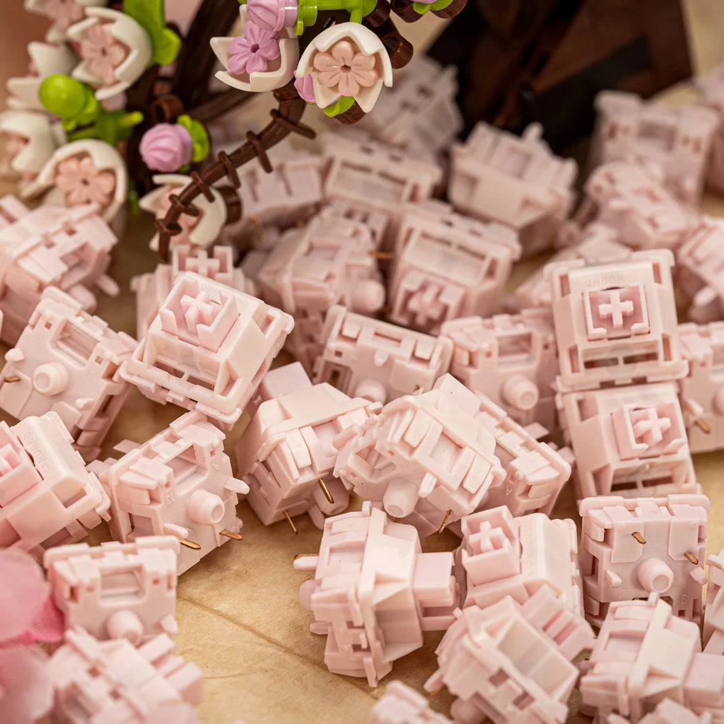 HUANO Sakura Switch 35GF 5pin Linear Mechanical Keyboard Game Office Custom DIY Switches PC 23.5mm Japan Imports Spring Hot Swap