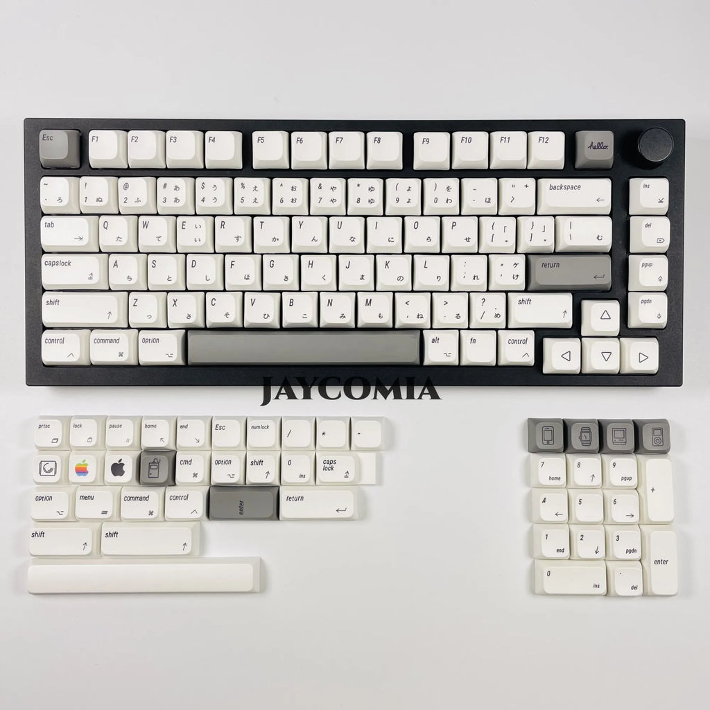 Apple MAC Keycaps XDA PBT English/Japanese/Russian/Korean 127 Keys/Set For Cherry MX Keycap For DIY Custom Mechanical Keyboard