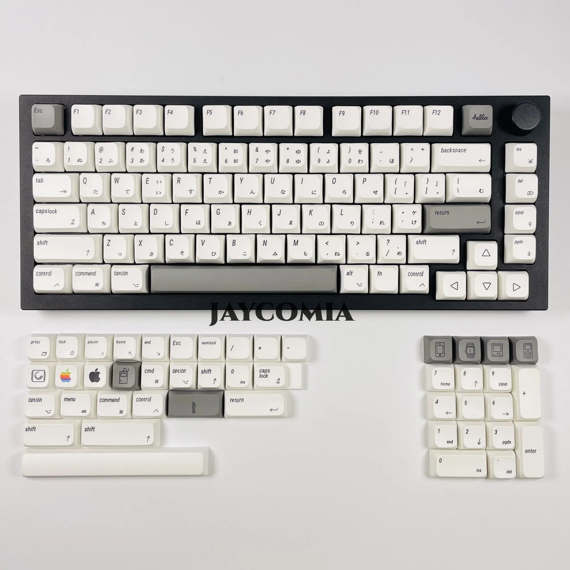 Apple MAC Keycaps XDA PBT English/Japanese/Russian/Korean 127 Keys/Set For Cherry MX Keycap For DIY Custom Mechanical Keyboard