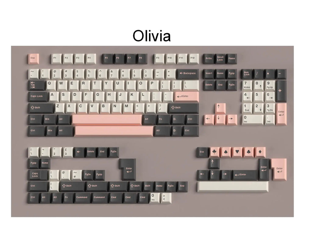 172 Keys/Set Double Shot Keycaps ABS GMK Classic Retro Clone 7u Space Keycap for MX Switches ISO ANSI Layout Mechanical Keyboard