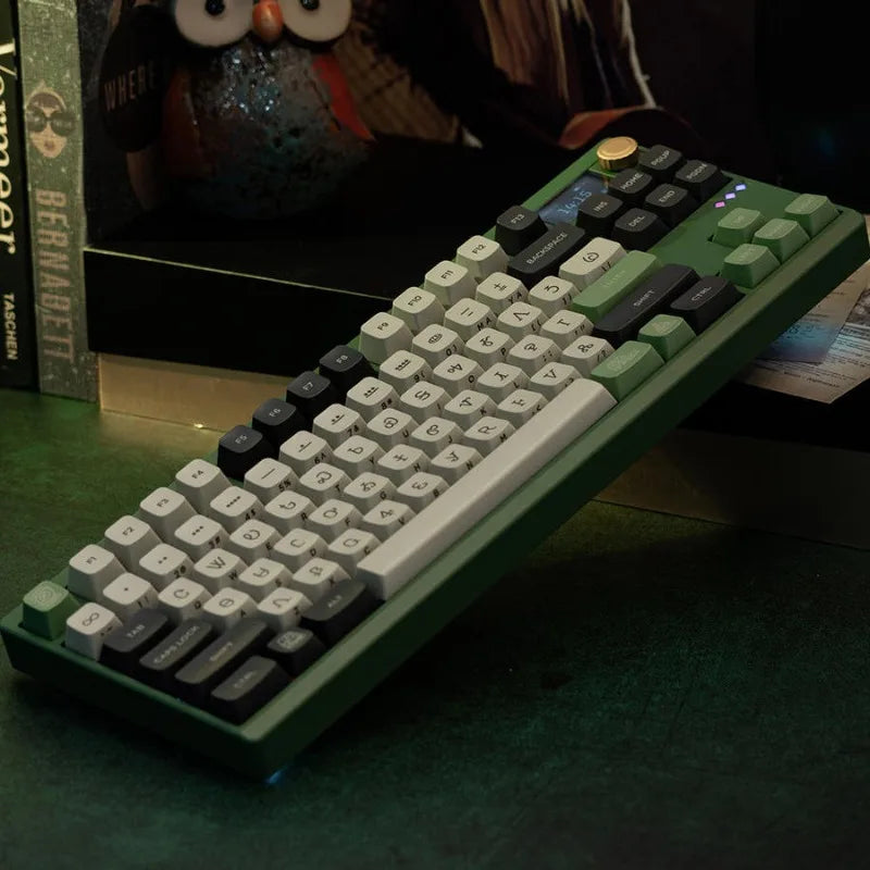 ZOOM TKL DYNA Keyboard Kit Tri-mode Wireless Hot Swap CNC Aluminum Customized with Knob Screen Gaming Mechanical Keyboards Kit