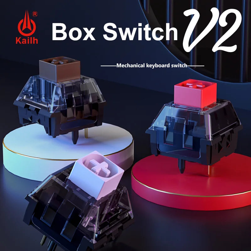 Kailh Box White V2 Clicky Switch Box Red Brown  V2 5Pin Linear Tactile Switch Custom Mechanical Keyboard for Gaming Kit Prelubed