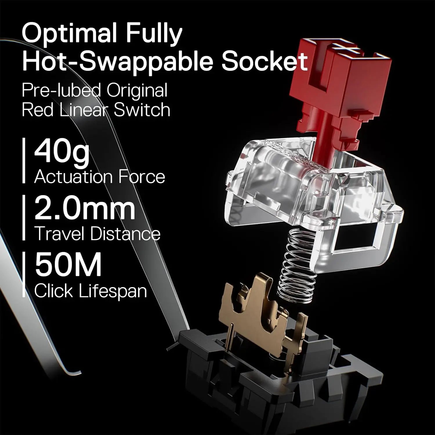Redragon K660 (K556 TKL) RGB LED Backlit Wired 104 Keys Hot-Swap Noise Absorbing Foams Mechanical Gaming Keyboard， Red Switch